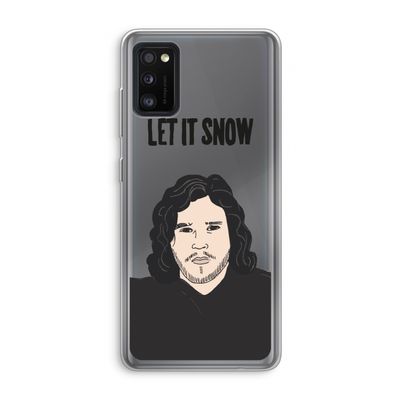 Let It Snow: Samsung Galaxy A41 Transparant Hoesje