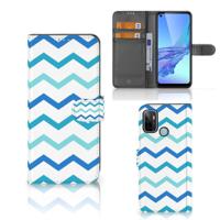 OPPO A53 | OPPO A53s | Telefoon Hoesje | Zigzag Blauw