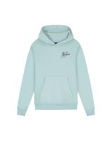 Malelions winter hoodie jongens - blauw/grijs - signature, gestreept