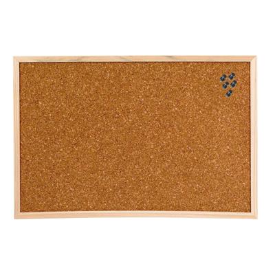 Kantoor Prikbord - 60 x 45 cm - inclusief 25x zwarte punaises - memobord - keuken