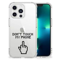 Apple iPhone 13 Pro Anti Shock Case Finger Don't Touch My Phone