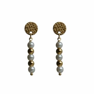 Flow Jewels Oorringen Diaz Parel Goud