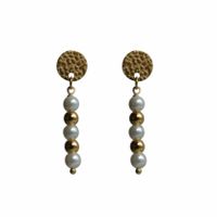 Flow Jewels Oorringen Diaz Parel Goud