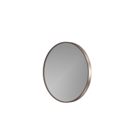 Balmani Secret rond badkamerspiegel Brushed RoseGold Ø 60 cm met spiegelverlichting en -verwarming