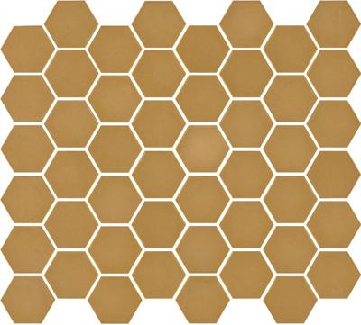 The Mosaic Factory Valencia Mozaiek Tegel Hexagon- Mosterd Glas Recycled 278x325 mm