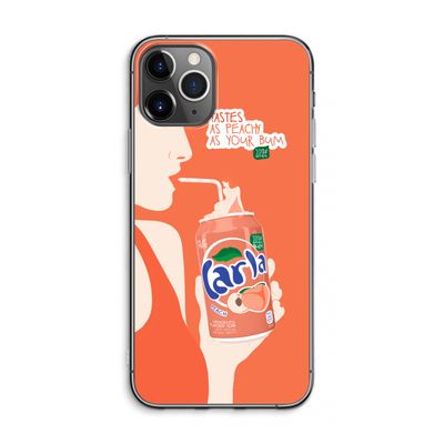 Peach please!: iPhone 11 Pro Max Transparant Hoesje