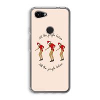 Jingle Ladies: Google Pixel 3a Transparant Hoesje