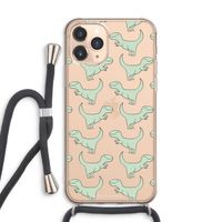 Dinos: iPhone 11 Pro Max Transparant Hoesje met koord