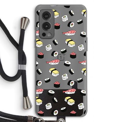 Sushi time: OnePlus Nord 2 5G Transparant Hoesje met koord