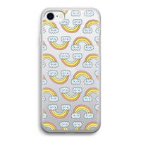 Regenboog: iPhone SE 2020 Transparant Hoesje - thumbnail