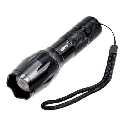 KX-F108 Zoom bolle Lens zaklamp Cree T6 LED 5-Mode 900LM witte Light(Black)
