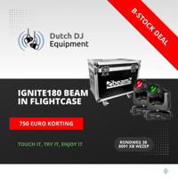 Beamz B-stock BeamZ Set van 2 IGNITE180 beam LED Movingheads in flightcase