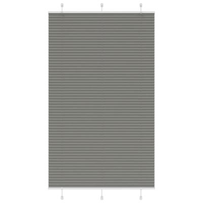 Pliss rolgordijn 115x200 cm stofbreedte 114,4 cm antraciet