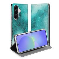 Book Case Samsung Galaxy A37 Painting Blue