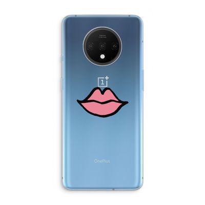 Kusje: OnePlus 7T Transparant Hoesje