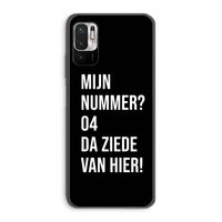 Da ziede van hier - Zwart: Xiaomi Redmi Note 10 5G Transparant Hoesje