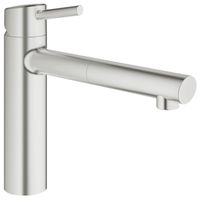 GROHE Concetto Keukenkraan - uittrekbare uitloop - supersteel geborsteld 31129DC1