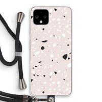 Terrazzo N°20: Pixel 4 Transparant Hoesje met koord