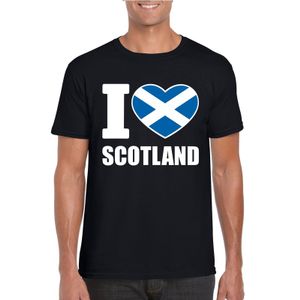 I love Schotland supporter shirt zwart heren 2XL  -