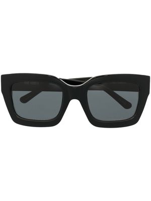 The Attico lunettes de soleil Selma à monture oversize - Noir