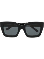 The Attico lunettes de soleil Selma à monture oversize - Noir