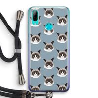 It's a Purrr Case: Huawei P Smart (2019) Transparant Hoesje met koord