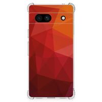 Shockproof Case voor Google Pixel 7A Polygon Red