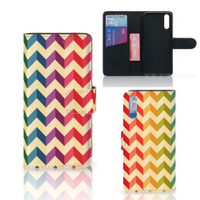 Huawei P20 Telefoon Hoesje Zigzag Multi Color - thumbnail