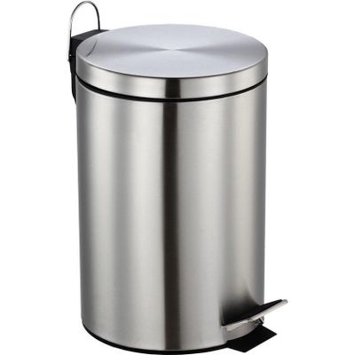 RVS vuilnisbakken/pedaalemmers 12 liter 40 cm
