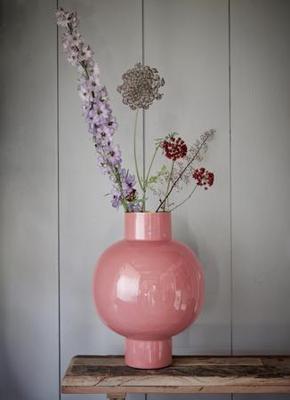 Pip Studio Vaas Metaal Groot Oud Roze 31x42cm
