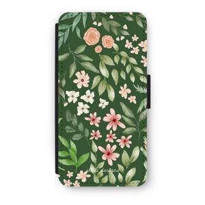 Botanical green sweet flower heaven: iPhone 8 Plus Flip Hoesje