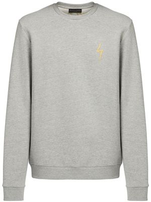 Giuseppe Zanotti sweat en coton à logo - Gris