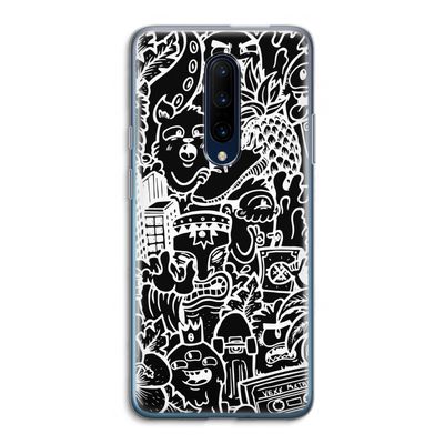Vexx Black Mixtape: OnePlus 7 Pro Transparant Hoesje