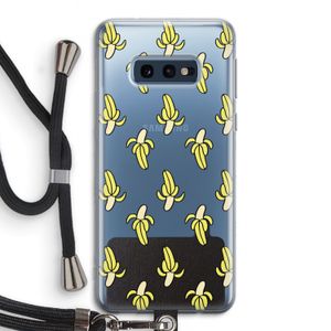 Bananas: Samsung Galaxy S10e Transparant Hoesje met koord