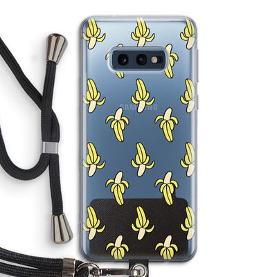 Bananas: Samsung Galaxy S10e Transparant Hoesje met koord