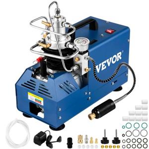 VEVOR Luchtcompressor Elektrische Luchtcompressor 1800W Hogedrukluchtpomp Handmatige Stop 4500 Psi Luchtcompressor met Waterkoeling Warmteafvoer en