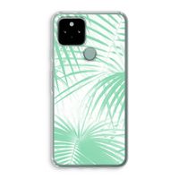 Palmbladeren: Google Pixel 5 Transparant Hoesje Palmbladeren: Google Pixel 5 Transparant Hoesje