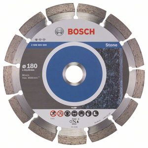 Bosch Accessoires Diamantdoorslijpschijf Standard for Stone 180 x 22,23 x 2 x 10 mm 1st - 2608602600