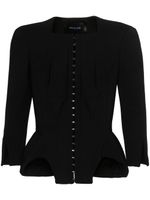 Mugler veste crop à design corset - Noir - thumbnail