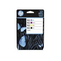 Inktcartridge hp 6zc70ae 963 zwart + 3 kleuren