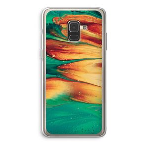 Green Inferno: Samsung Galaxy A8 (2018) Transparant Hoesje