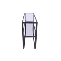 Fjôrd - Sidetable Zwart|Grijs 110cm - Glas - Rocker