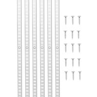 VEVOR Plankrail 923mm 8-pack Verstelbare Wandplank Pilasters Gemaakt van Staal