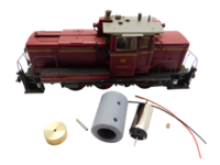 micromotor HR010F motor ombouwset voor Roco V60, BR 260, BR 261, BR 360, BR 361, u.a.