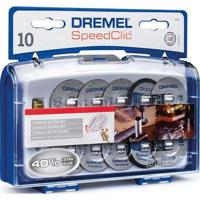 DREMEL 10 doorslijpschijven + EZ Speedclic-adapters