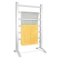 Handdoekhouder Multifunctionele Elektrische Handdoekverwarmer met 6 Stangen Zilver