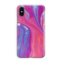 Paarse stroom: iPhone XS Max Volledig Geprint Hoesje