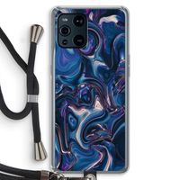 Mirrored Mirage: Oppo Find X3 Transparant Hoesje met koord