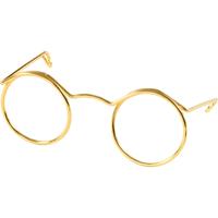 Creativ Company Bril, b: 50 mm, gatgrootte 17 mm, goud, 10 stuk/ 1 doos
