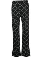 Karl Lagerfeld pantalon court à motif monogrammé - Noir - thumbnail